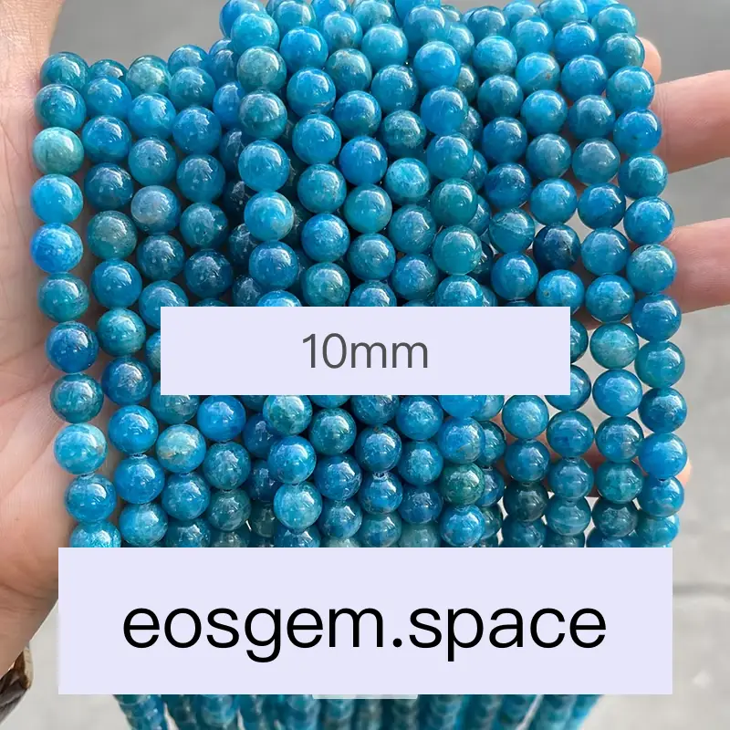 No_4037_5A Natural Apatite Beads_10mm_(Sold Per Strand)
