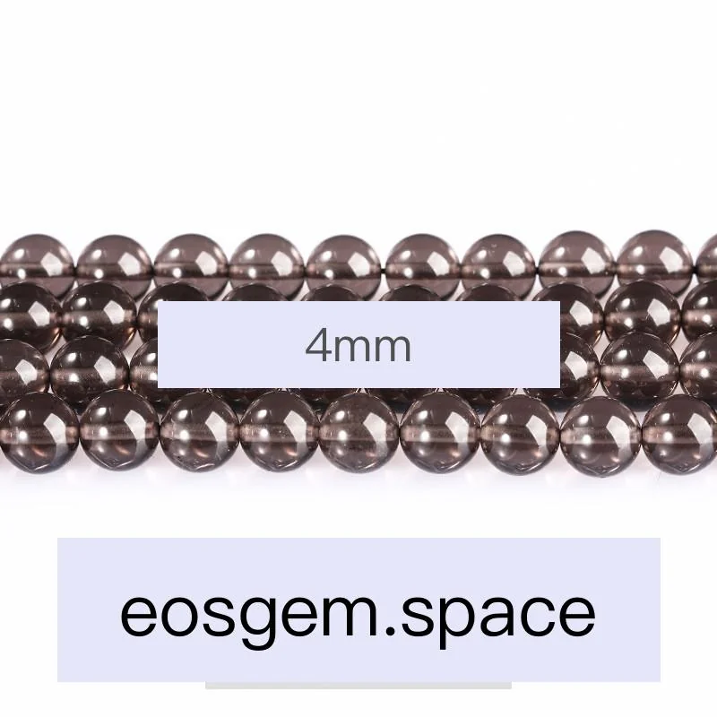 No_4076_Natural Ice Obsidian Beads_4mm_(Sold Per Strand)