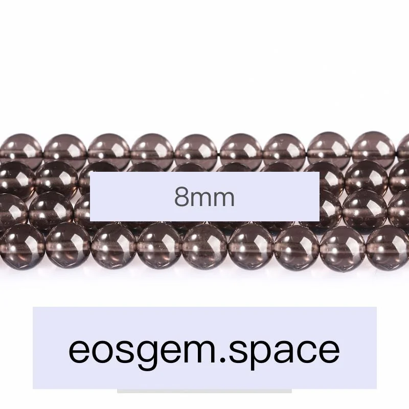 No_4078_Natural Ice Obsidian Beads_8mm_(Sold Per Strand)