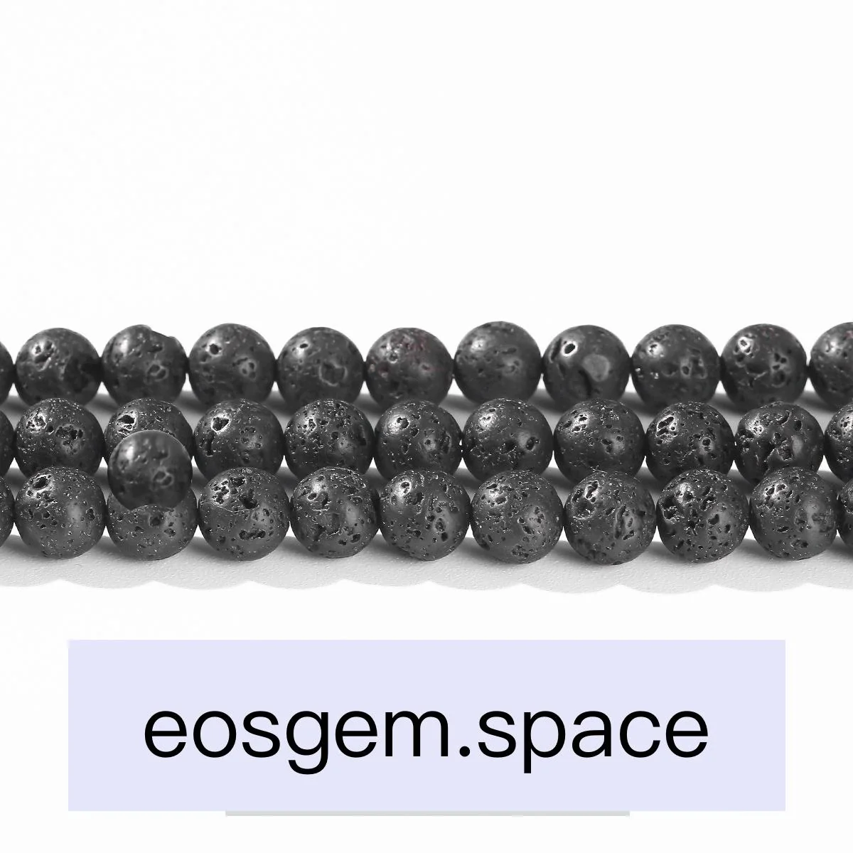 No_5030_5A Natural Lava Stone Beads_4mm_(Sold Per Strand)