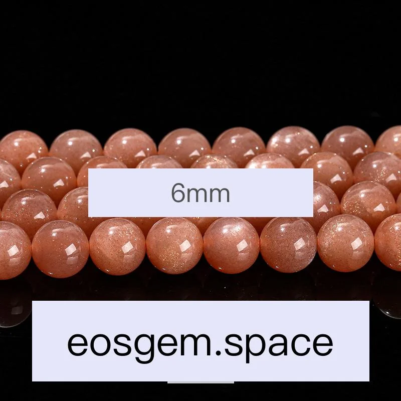 No_4116_7A Natural Orange Moonstone Beads_6mm_(Sold Per Strand)