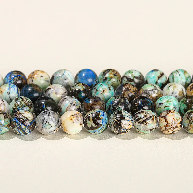 No_4122_Natural Barite Beads_8mm_(Sold Per Strand)