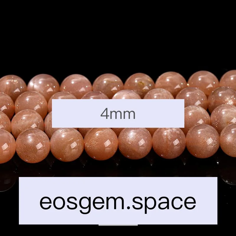 No_4123_5A Natural Orange Moonstone Beads_4mm_(Sold Per Strand)