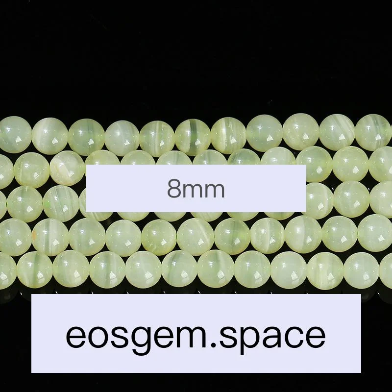 No_4156_Natural Green Calcite Beads_8mm_(Sold Per Strand)