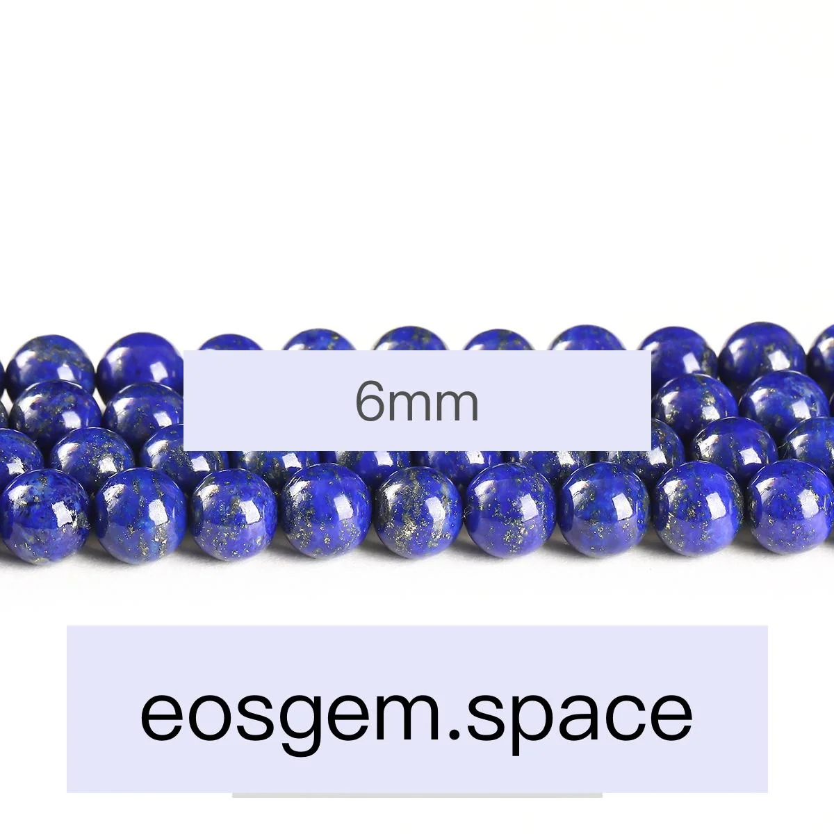 No_4233_7A Natural Lapis Lazuli Beads_6mm_(Sold Per Strand)