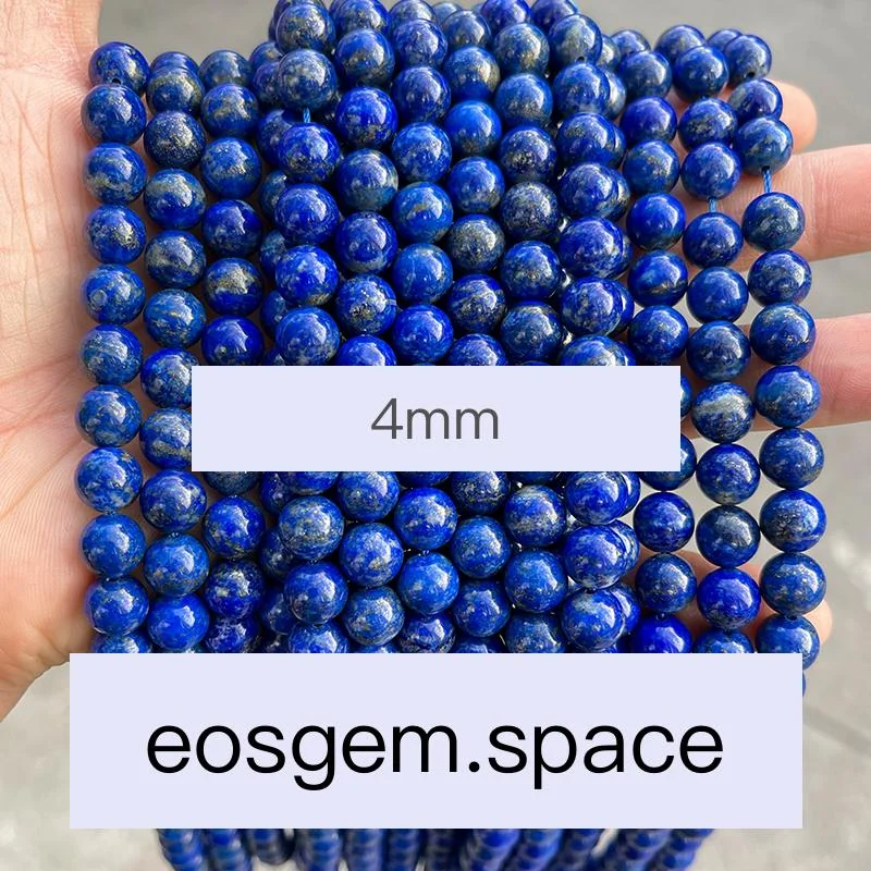 No_4241_5A Natural Lapis Lazuli Beads_4mm_(Sold Per Strand)
