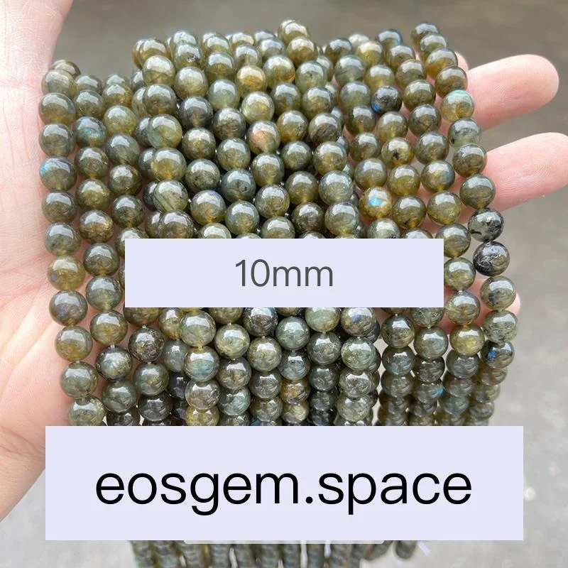 No_4254_3A Natural Spectrolite Stone Beads_10mm_(Sold Per Strand)