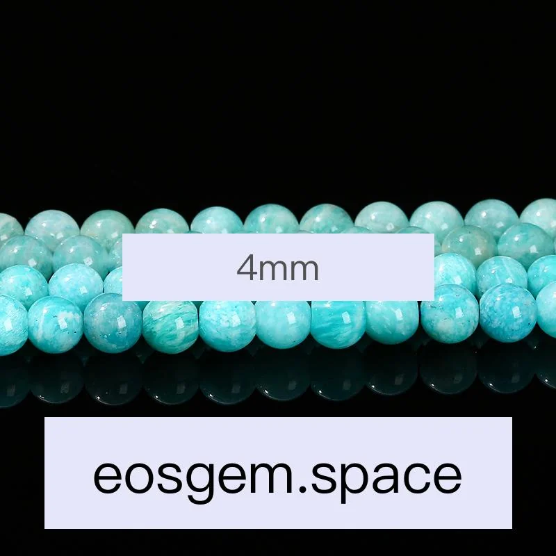 No_4296_5A Natural Amazonite Beads_4mm_(Sold Per Strand)