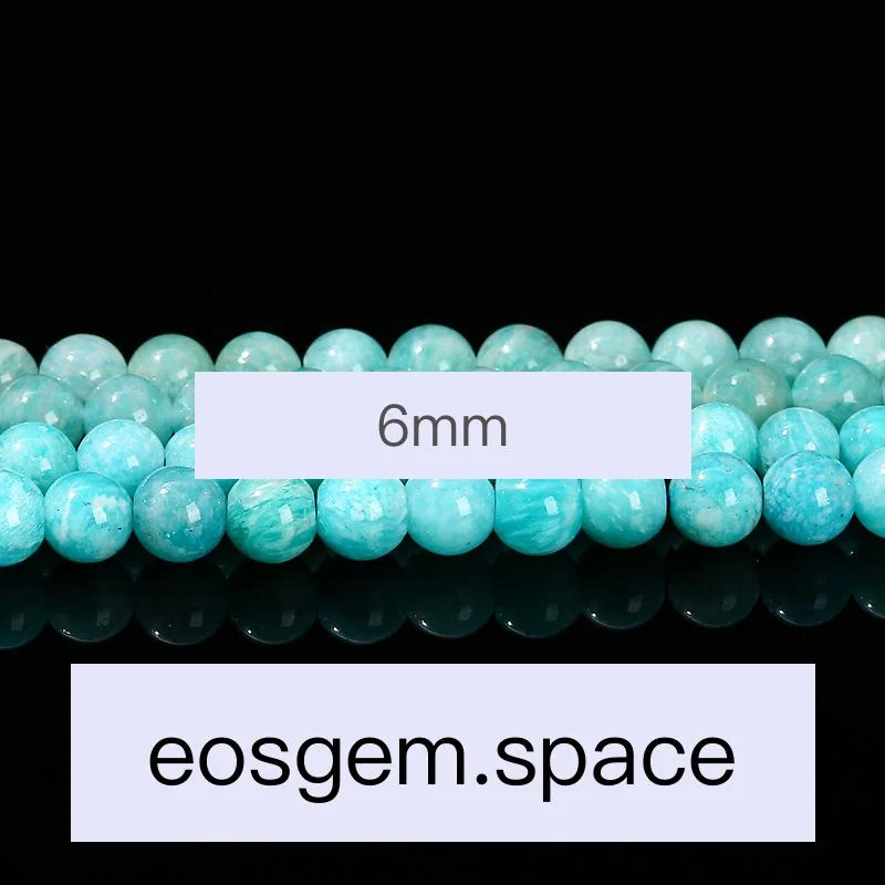 No_4300_5A Natural Amazonite Beads_6mm_(Sold Per Strand)