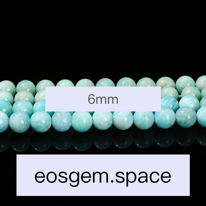No_4304_3A Natural Amazonite Beads_6mm_(Sold Per Strand)