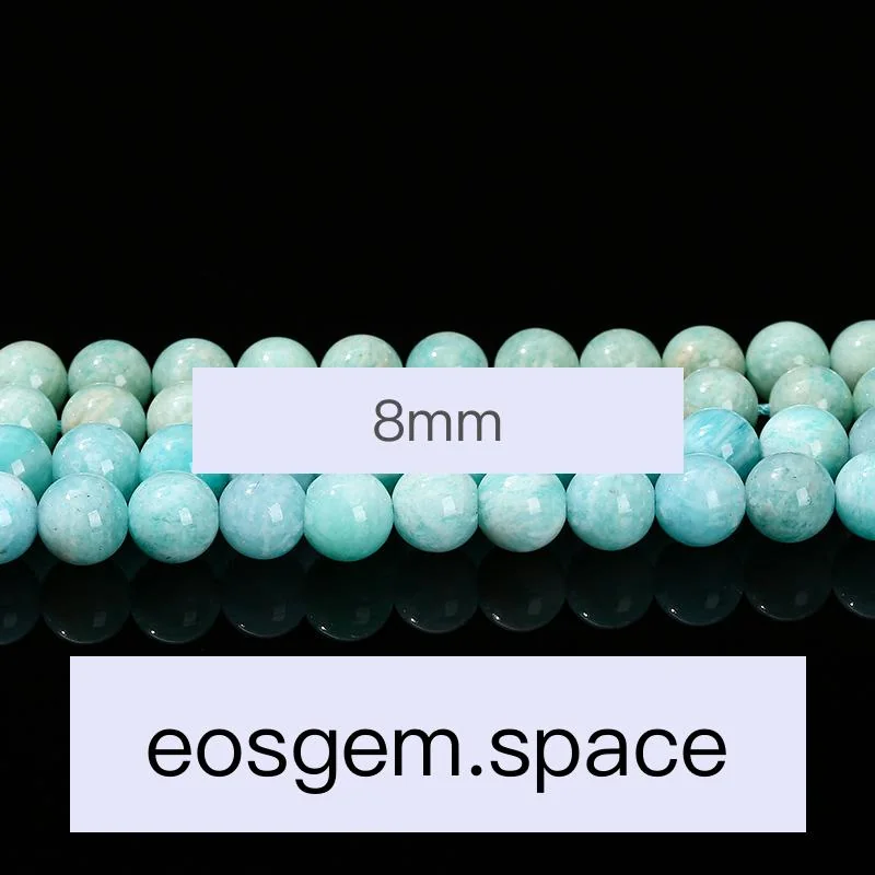 No_4305_3A Natural Amazonite Beads_8mm_(Sold Per Strand)
