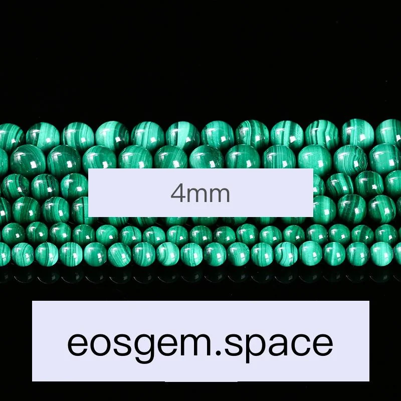 No_4317_7A Natural Malachite Beads_4mm_(Sold Per Strand)