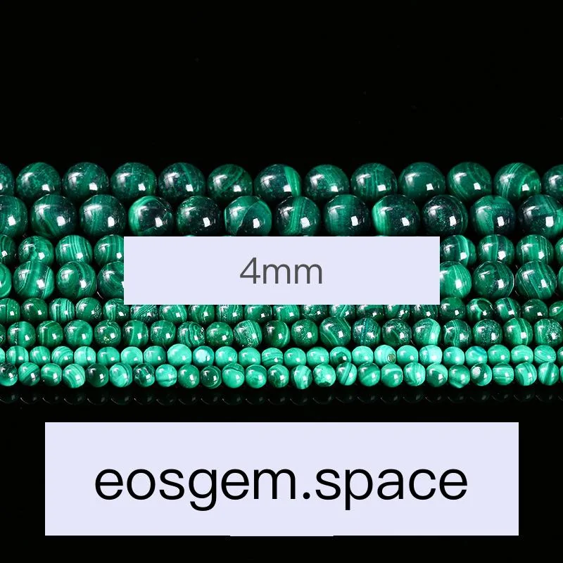 No_4322_3A Natural Malachite Beads_4mm_(Sold Per Strand)