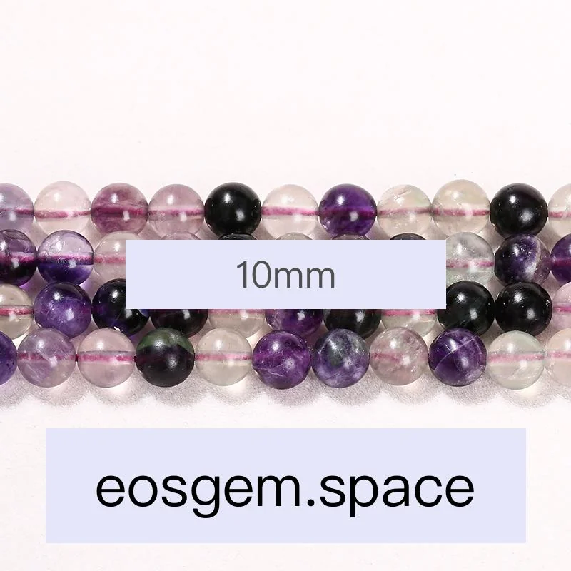 No_4339_3A Natural Purple Fluorite Beads_10mm_(Sold Per Strand)