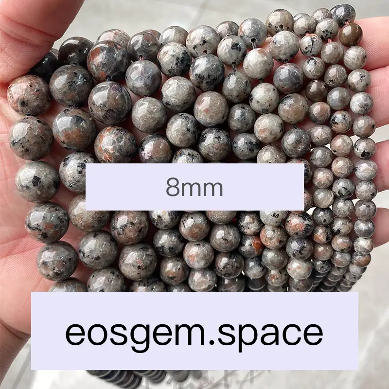 No_4386_Natural Yooperlite Beads_8mm_(Sold Per Strand)
