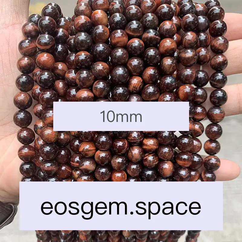 No_4396_3A Natural Red Tiger Eyes Stone Beads_10mm_(Sold Per Strand)