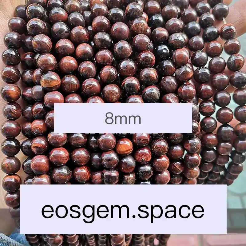 No_4403_1A Natural Red Tiger Eyes Stone Beads_8mm_(Sold Per Strand)