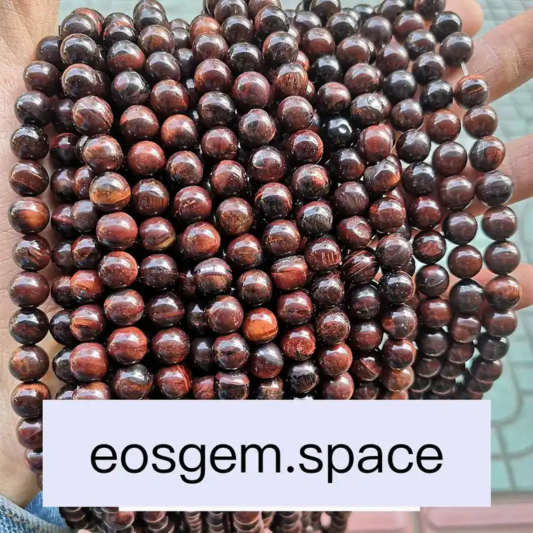 No_4407_1A Natural Red Tiger Eyes Stone Beads_16mm_(Sold Per Strand)