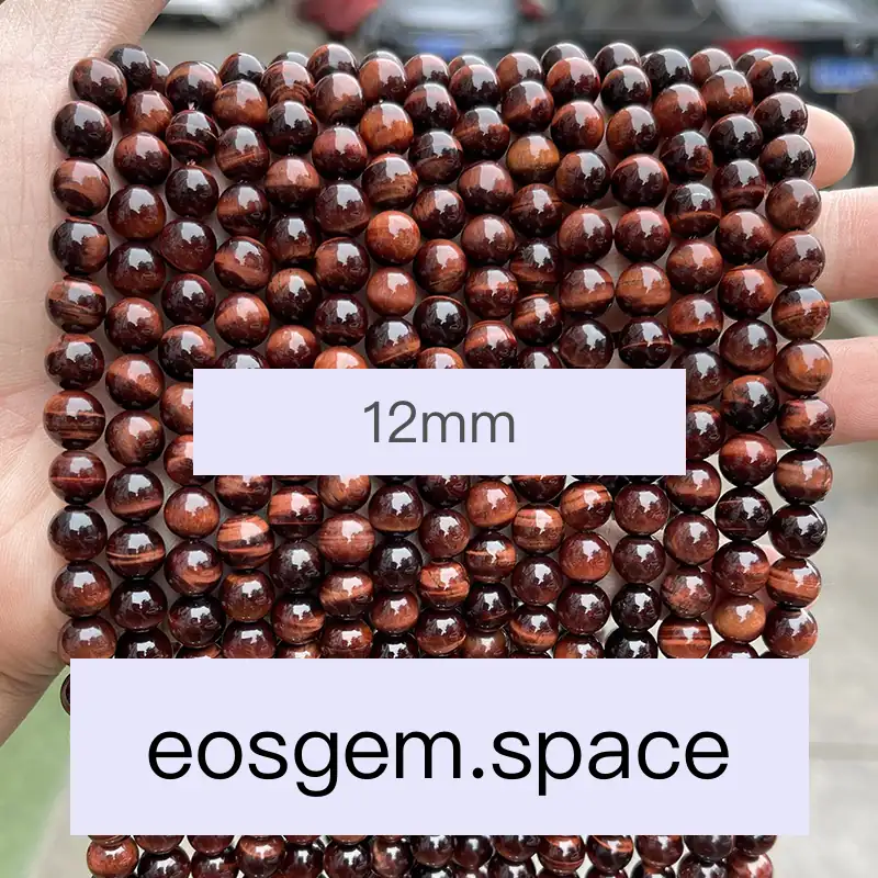 No_4409_7A Natural Red Tiger Eyes Stone Beads_12mm_(Sold Per Strand)