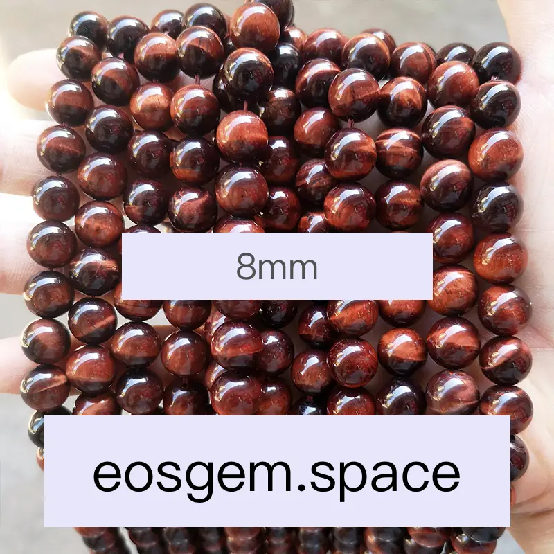 No_4412_5A Natural Red Tiger Eyes Stone Beads_8mm_(Sold Per Strand)