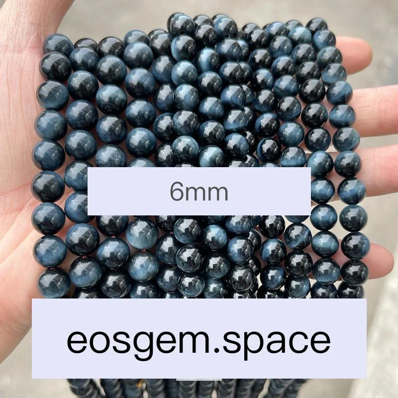 No_4451_7A Natural Blue Tiger Eyes Stone Beads_6mm_(Sold Per Strand)