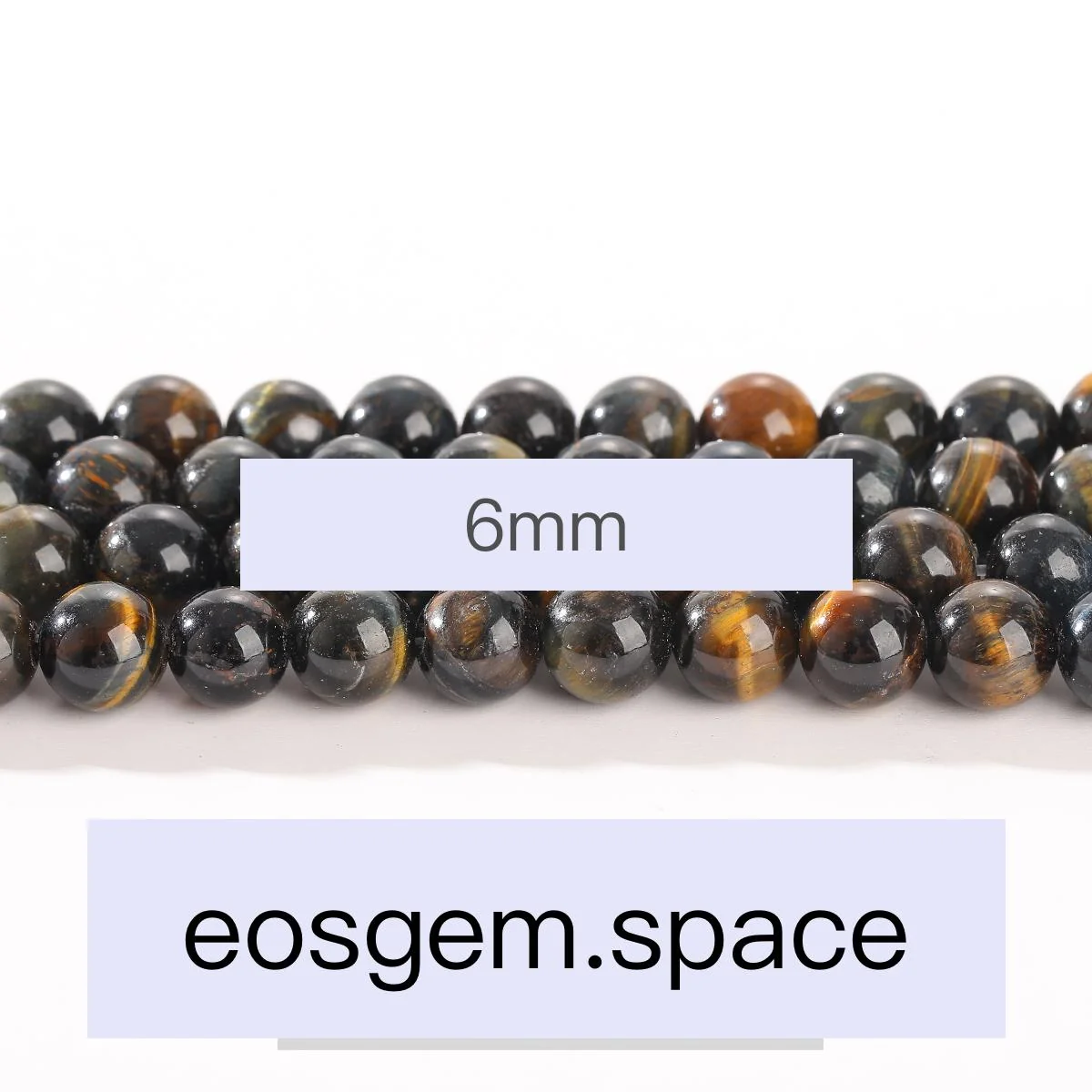 No_4457_3A Natural Blue Tiger Eyes Stone Beads_6mm_(Sold Per Strand)