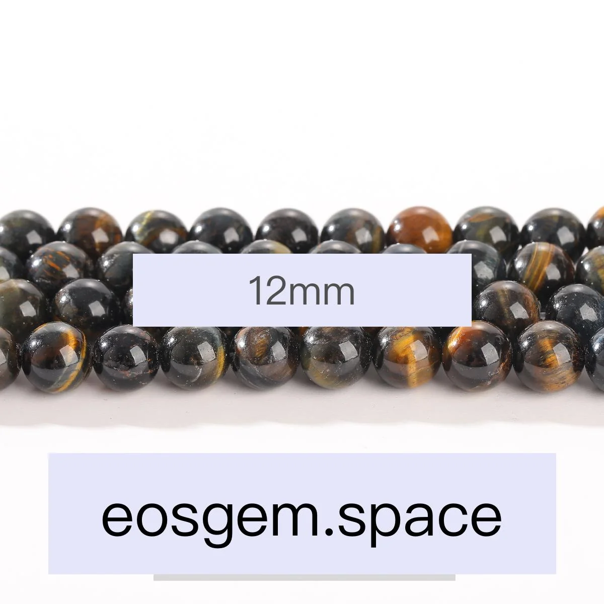 No_4460_3A Natural Blue Tiger Eyes Stone Beads_12mm_(Sold Per Strand)
