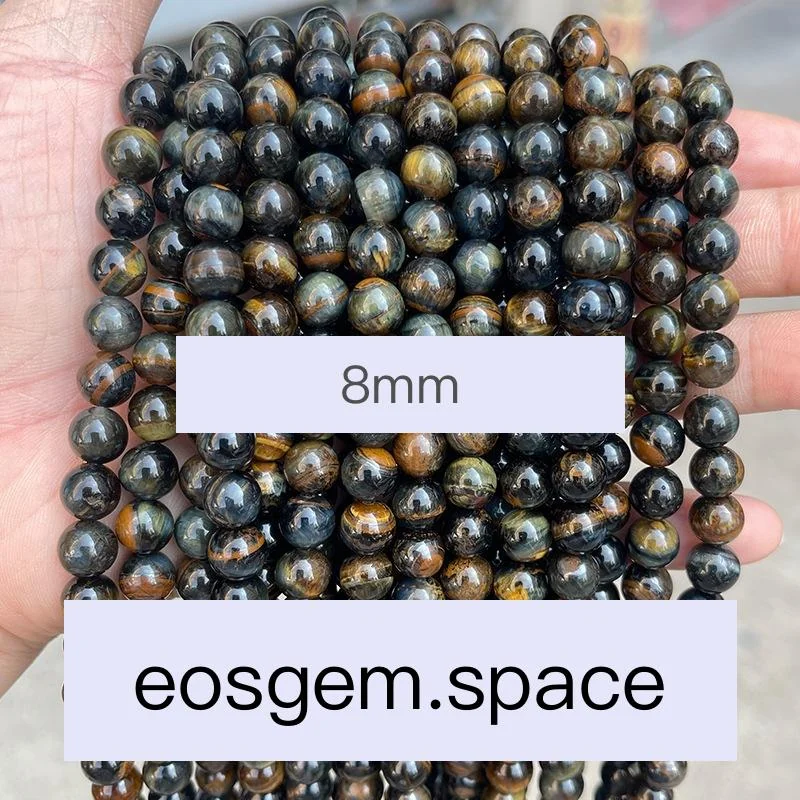 No_4461_1A Natural Blue Tiger Eyes Stone Beads_8mm_(Sold Per Strand)