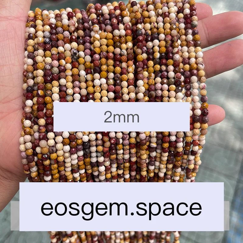 No_4563_Natural Faceted Mookiate Stone Beads_2mm_(Sold Per Strand)
