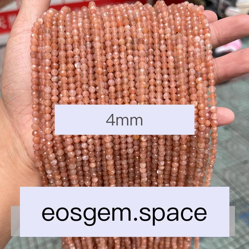 No_4602_Natural Faceted Orange Moonstone Beads_4mm_(Sold Per Strand)