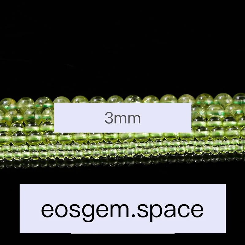 No_4618_Natural Peridot Beads_3mm_(Sold Per Strand)
