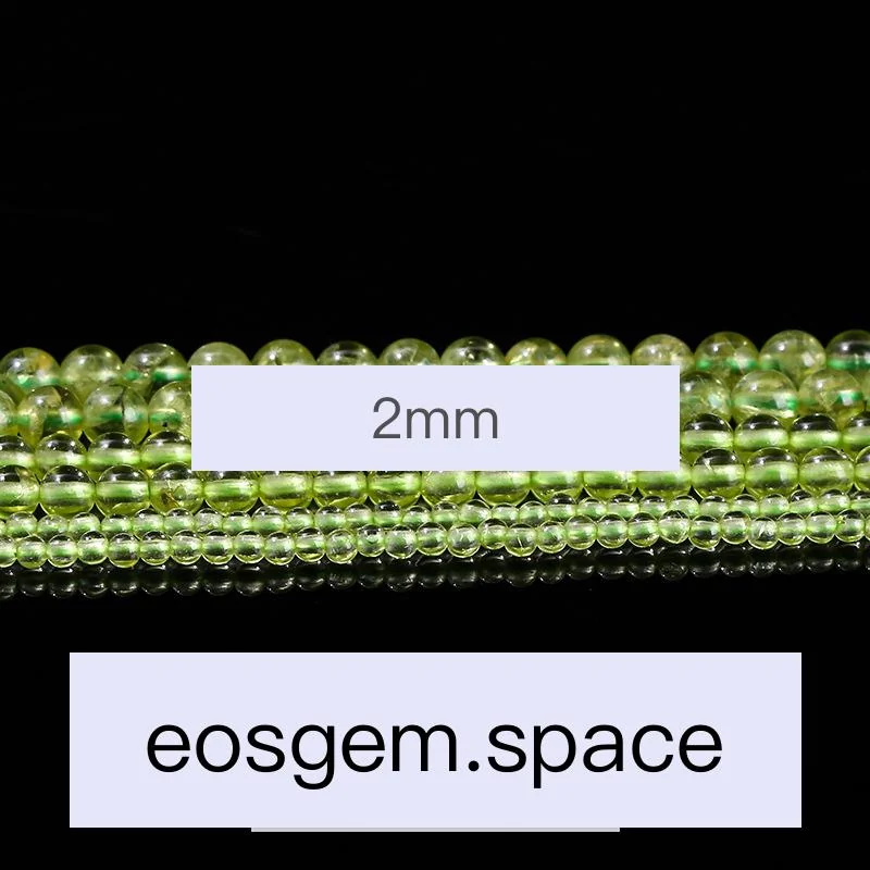 No_4620_Natural Peridot Beads_2mm_(Sold Per Strand)