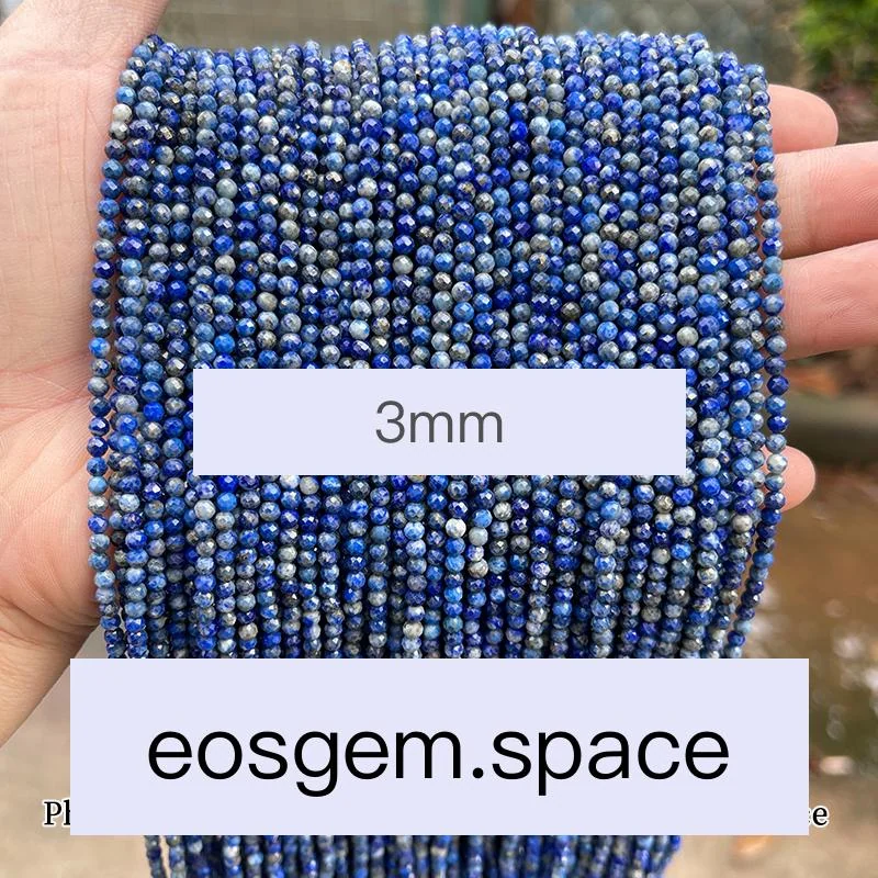 No_4667_Faceted 1A Natural Lapis Lazuli Beads_3mm_(Sold Per Strand)