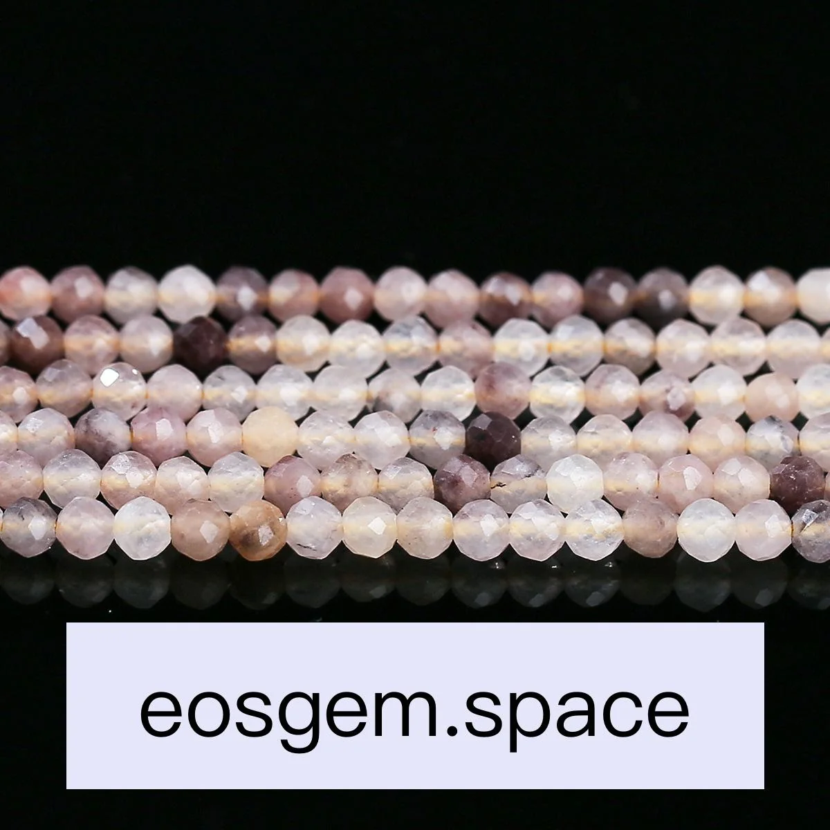 No_4683_Faceted Natural Violet Stone Beads_4mm_(Sold Per Strand)
