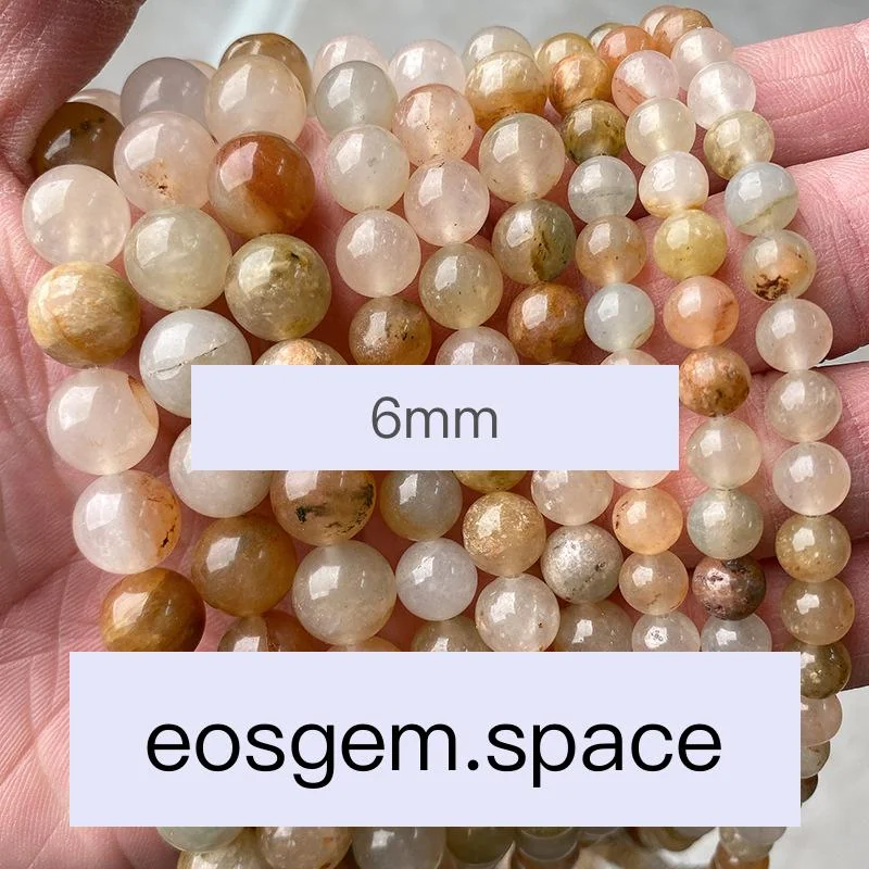 No_4688_Natural Red Grass Stone Beads_6mm_(Sold Per Strand)