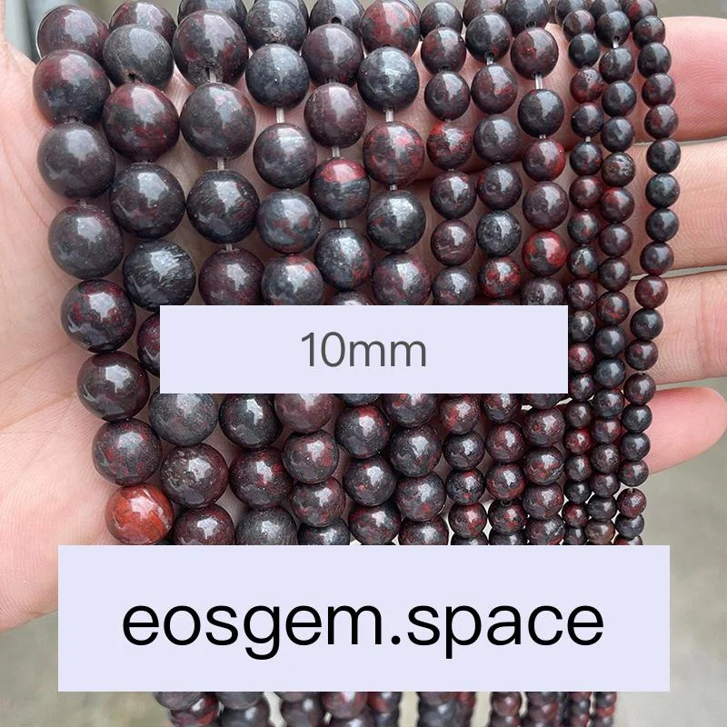 No_4723_Natural Dark Breciated Jasper Beads_10mm_(Sold Per Strand)
