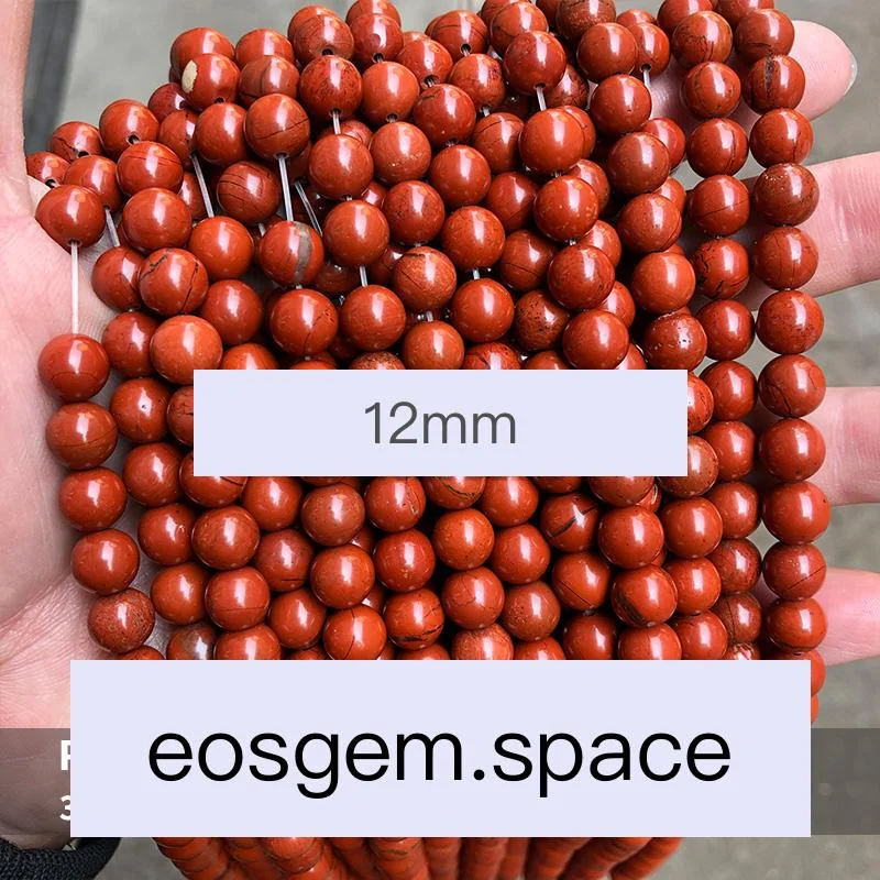 No_4735_3A Natural Red Jasper Beads_12mm_(Sold Per Strand)