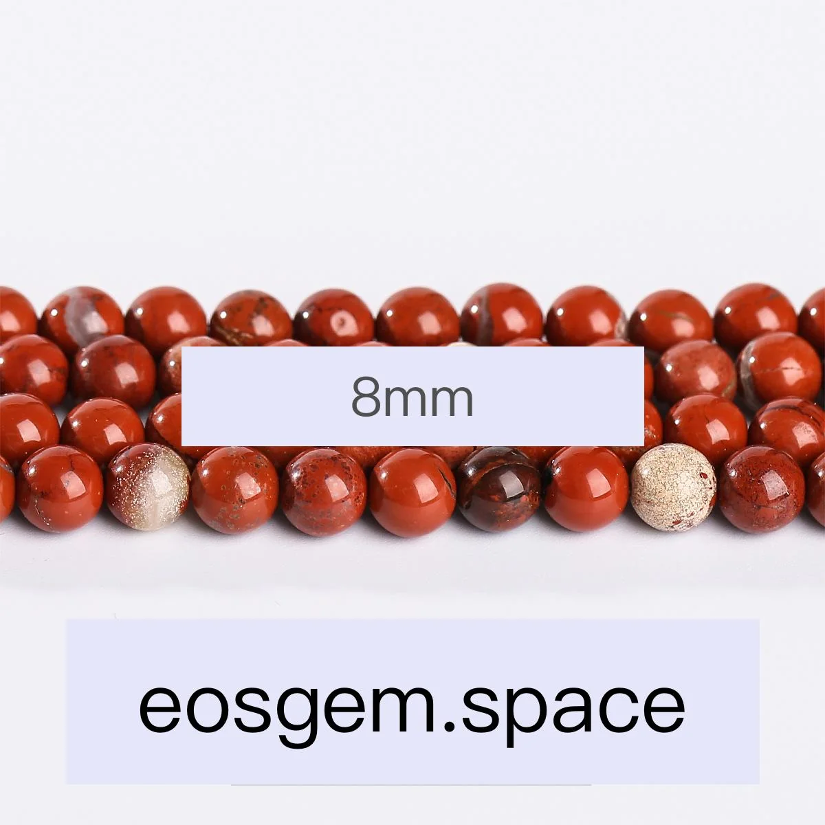 No_4745_1A Natural Red Jasper Beads_8mm_(Sold Per Strand)