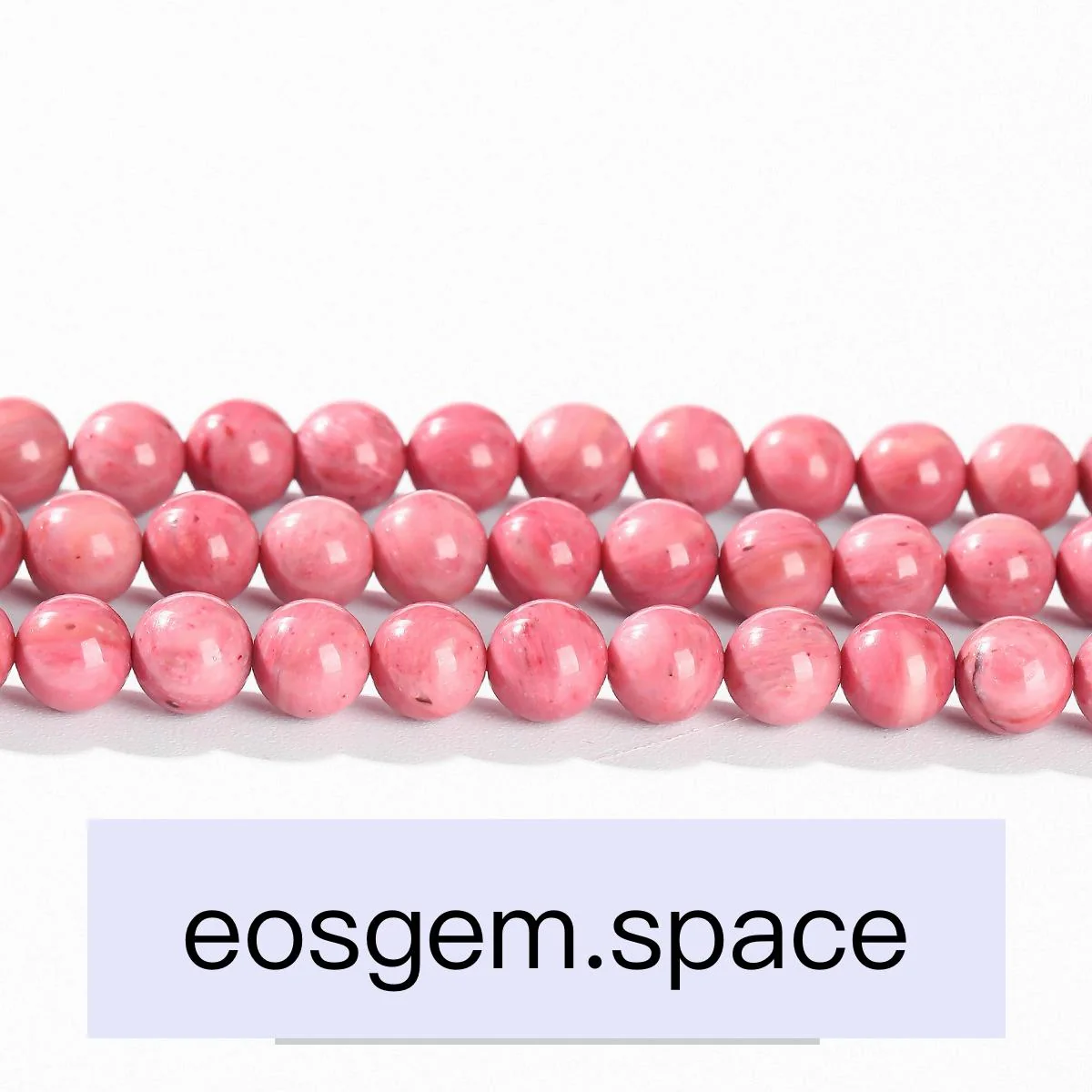 No_4765_7A Natural Dark Rhodonite Beads_10mm_(Sold Per Strand)