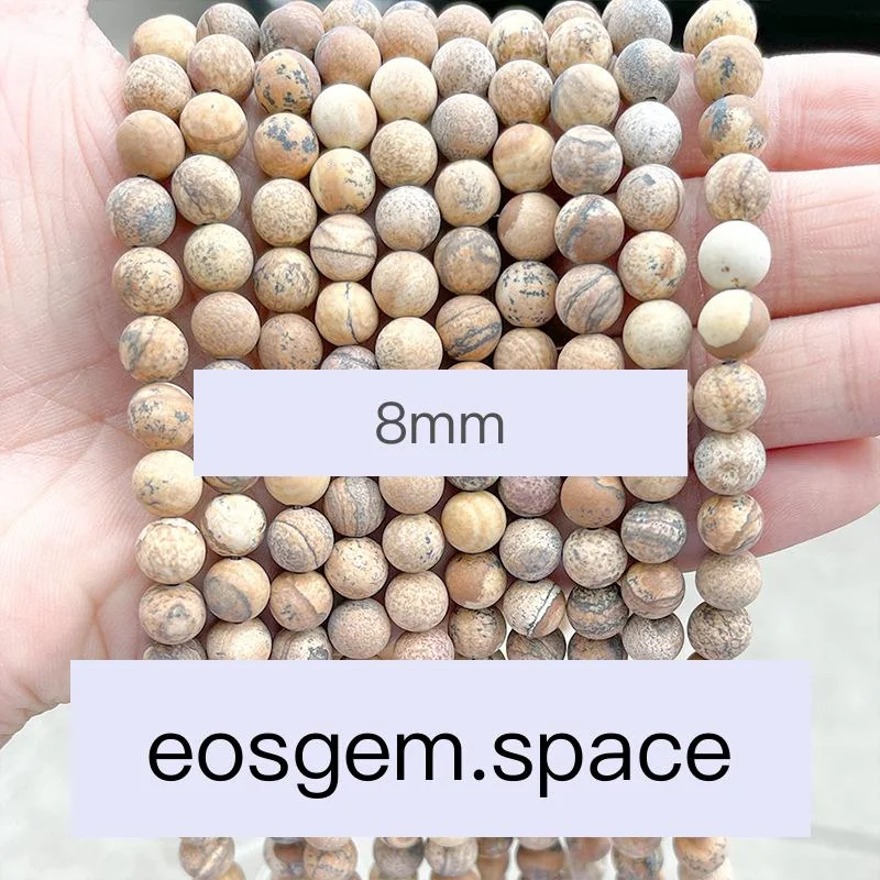 No_4778_Natural Frost Picture Jasper Beads_8mm_(Sold Per Strand)