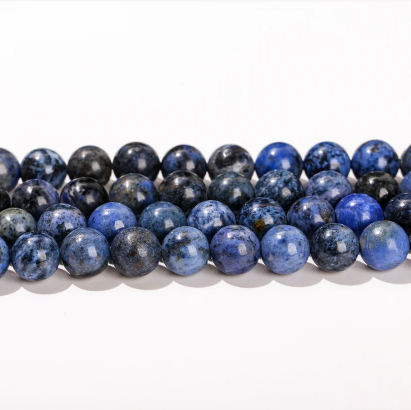 No_4824_Natural Dumortierite Beads_4mm_(Sold Per Strand)