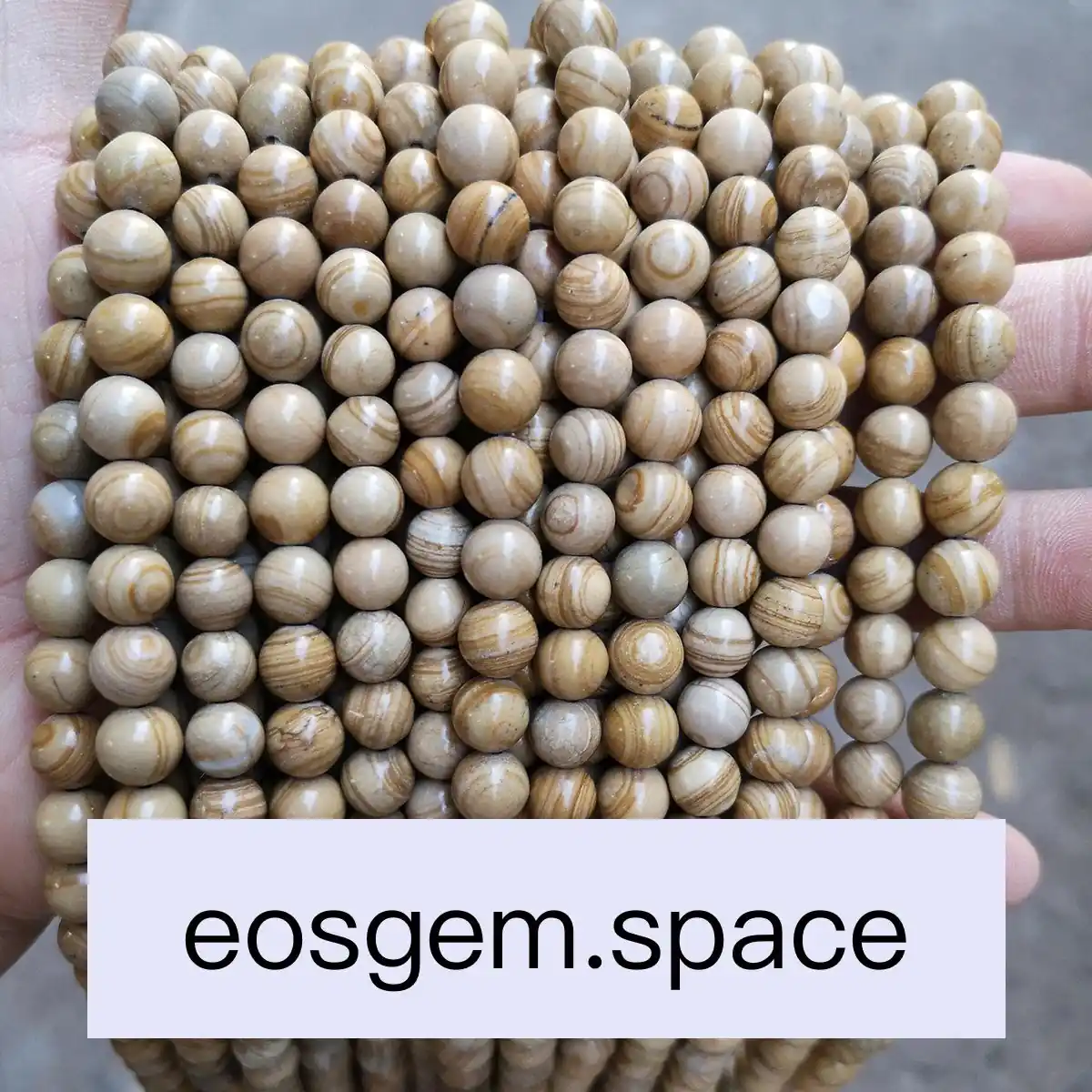 No_4936_Natural Yellow Lines Stone Beads_4mm_(Sold Per Strand)