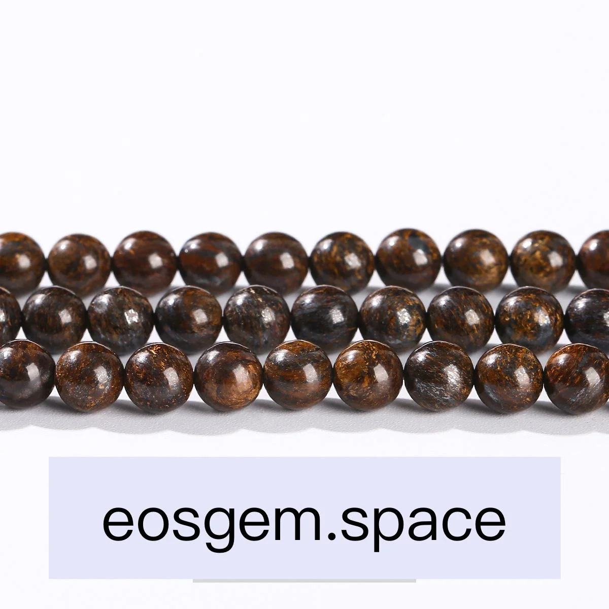 No_4990_Natural Bronze Stone Beads_10mm_(Sold Per Strand)