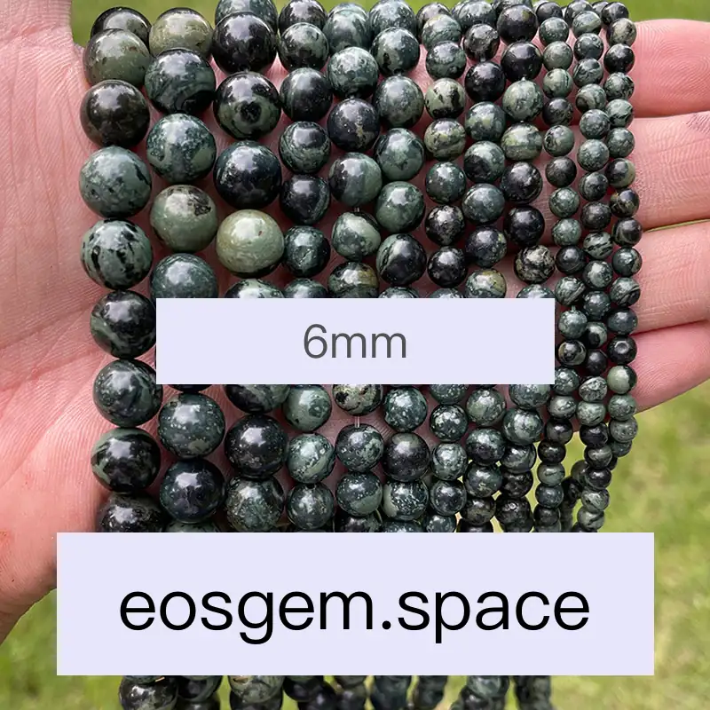 No_4993_Natural New Kambaba Jasper Beads_6mm_(Sold Per Strand)