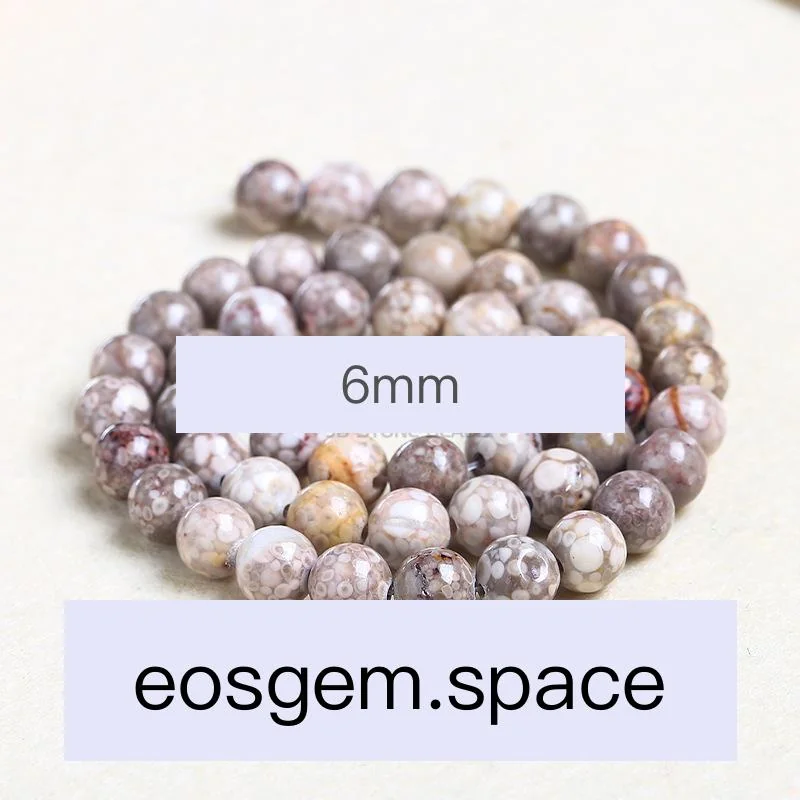 No_4998_Natural Yellow Medical Stone Beads_6mm_(Sold Per Strand)