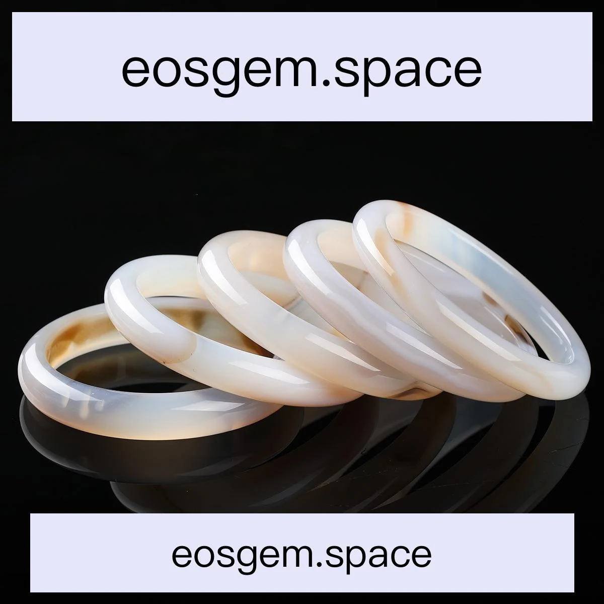No_6024_Natural Dreamy Floral Agate Bangle_55-56mm_(Sold Per Strand)