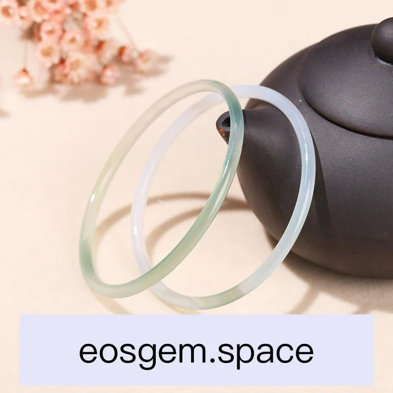 No_6342_3a Light Green Agate Jingle Bangle_52-60mm_(Sold Per Strand)