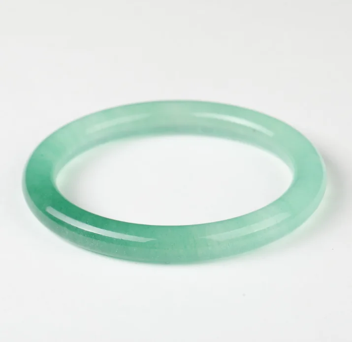 No_6363_Natural Green Strawberry Quartz Bangle_50-52mm_(Sold Per Strand)