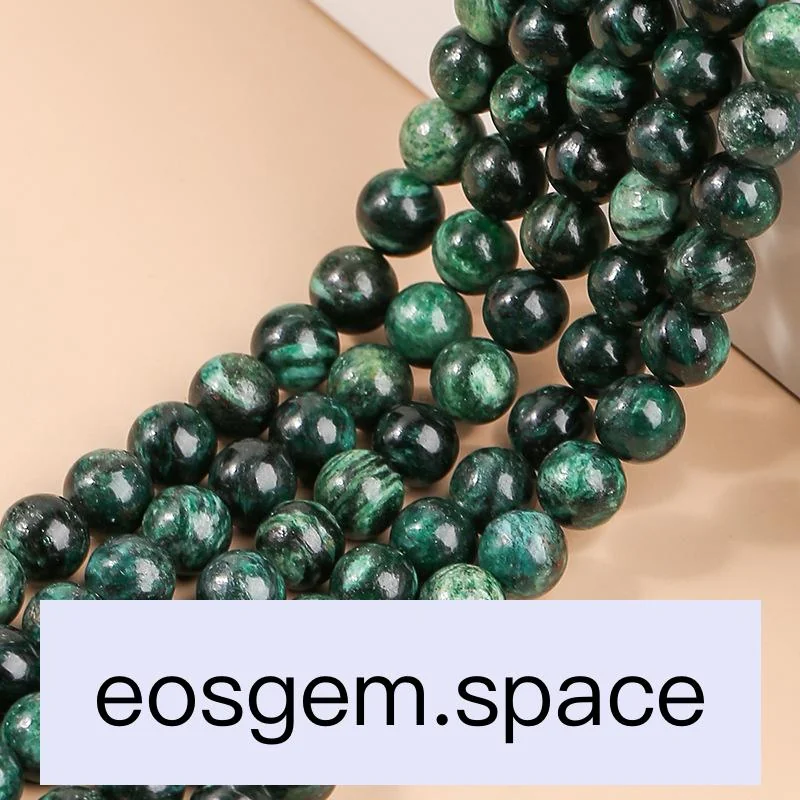 No_7033_Natural Chlorite Beads_8mm_(Sold Per Strand)