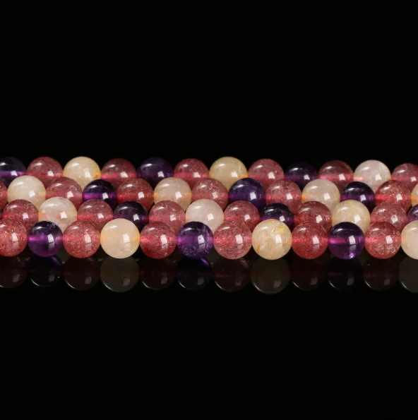 No_7057_Natural Mixted Quartz Beads_10mm_(Sold Per Strand)